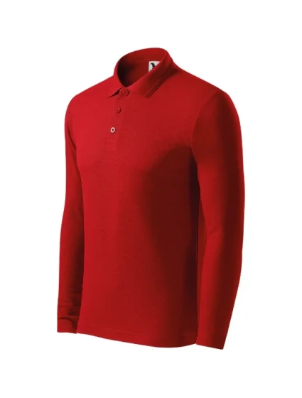 Pique Polo LS polokošile pánská červená Pique Polo LS polokošile pánská červená