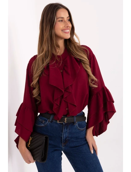 Košile s dlouhým rukávem  model 220226 Rue Paris