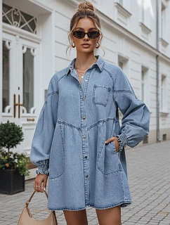 Sukienka damska jeansowa oversize model 22221779 - FashionStreet