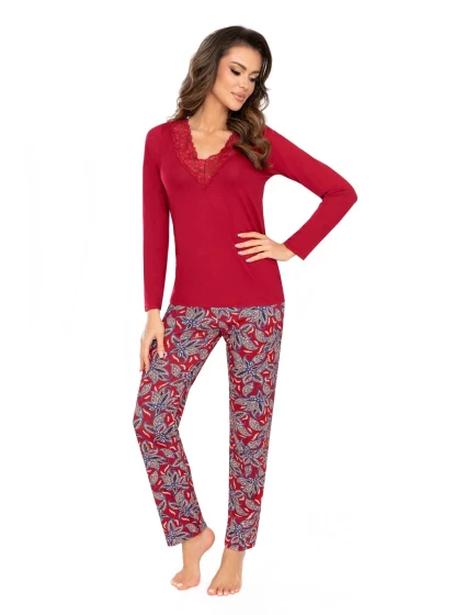 Dámské pyžamo Rita wine - Donna