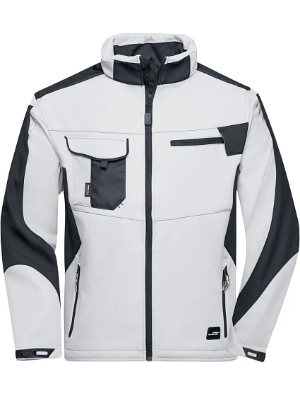 Daiber JN 844 Pracovní letní softshellová bunda - Strong 02.0844 white/carbon Daiber JN 844 Pracovní letní softshellová bunda - Strong 02.0844 white/carbon