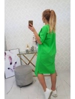 Sukienka oversize jasno zielona