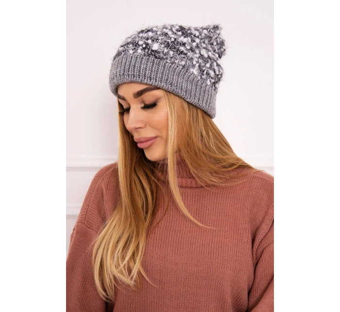 Bublinková čepička K219 šedá