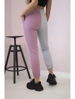 Dámské tepláky s nápisem QUEEN tmavě růžová