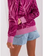 Sweter AT SW model 18895601 fioletowy - FPrice Sweter AT SW model 18895601 fioletowy - FPrice