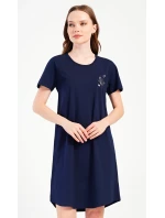 Dámská noční košile s krátkým rukávem model 20911539 - Vienetta Dámská noční košile s krátkým rukávem model 20911539 - Vienetta