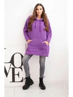 Bunda s model 21470127 na bocích fialová - K-Fashion Bunda s model 21470127 na bocích fialová - K-Fashion