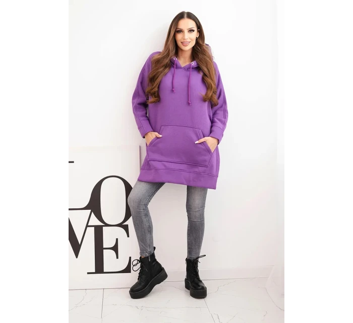 Bunda s model 21470127 na bocích fialová - K-Fashion Bunda s model 21470127 na bocích fialová - K-Fashion