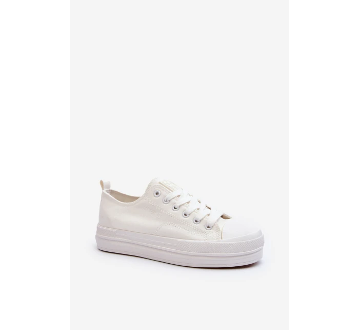 Dámské bílé látkové tenisky Staneva