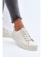 Dámské tenisky s platformou Big Star LL274A177 bílé Dámské tenisky s platformou Big Star LL274A177 bílé