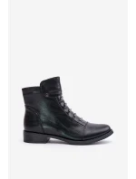 Zateplené dámské boty na plochém podpatku černé model 21672283 - Boto Zateplené dámské boty na plochém podpatku černé model 21672283 - Boto