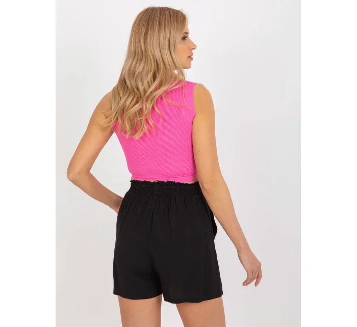 Šortky D73760R62159KA černá Šortky D73760R62159KA černá