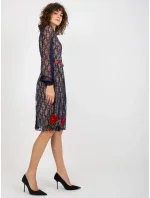 LK SK 507018 šaty.60P tmavě modrá LK SK 507018 šaty.60P tmavě modrá