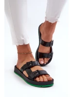 ZAXY Dámské ploché pantofle černé ZAXY Dámské ploché pantofle černé