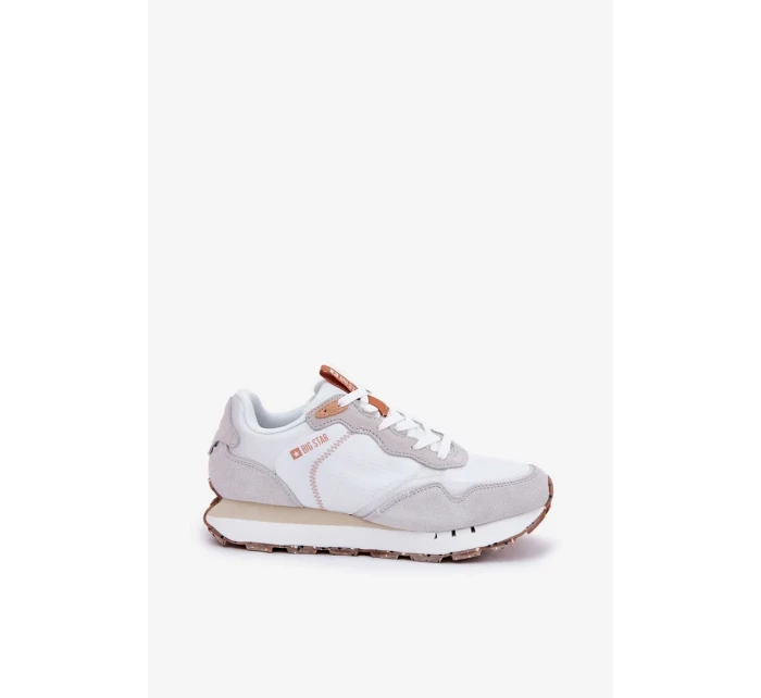 Dámské semišové boty Big Star HI-POLY SYSTEM – béžové