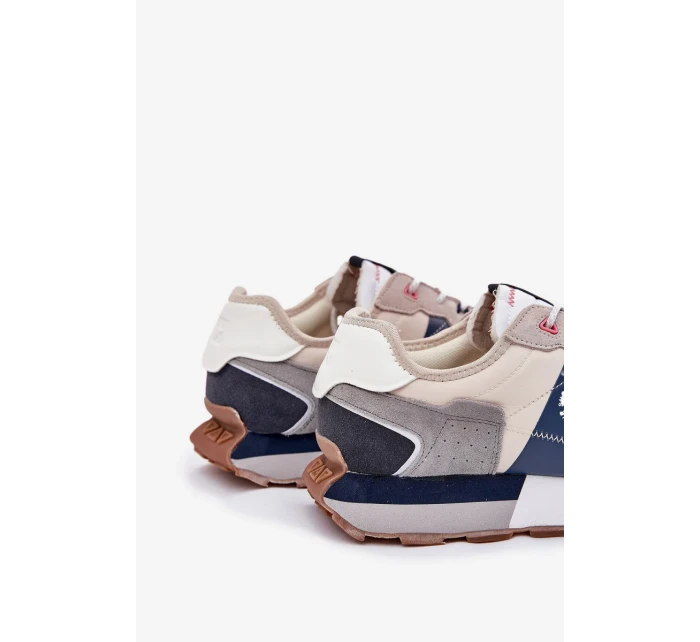 Pánské semišové tenisky na platformě Big Star – šedé