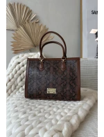 Dámská kabelka se zvířecím vzorem Nobo – hnědá