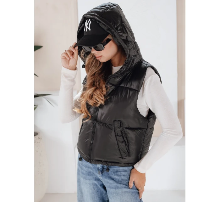 CEDAR dámská prošívaná vesta černá FashionStreet TY3780