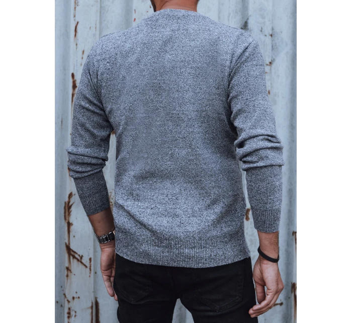 Pánský šedý svetr Dstreet model 21979380 - FashionStreet Pánský šedý svetr Dstreet model 21979380 - FashionStreet