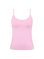 Dámské tílko GO Sense Spaghetti Top - Floral Pink - růžové 1588 - SLOGGI