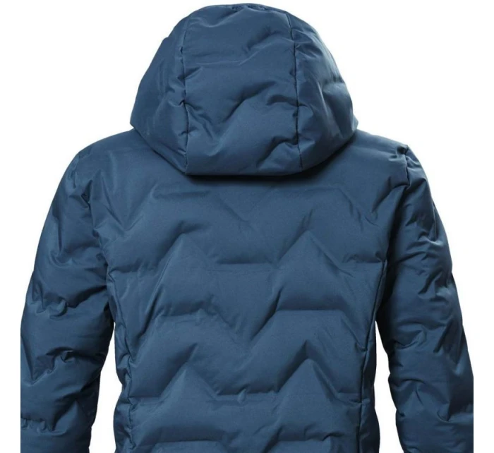 Dámská zimní bunda Killtec KOW 9 prošívaná bunda s kapucí dlouhá nepromokavá modrá (41806/744)