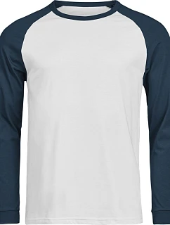 Tee Jays TJ 1170 Baseballové tričko s dlouhým rukávem "Unlabeled" 18.1170 white/ink