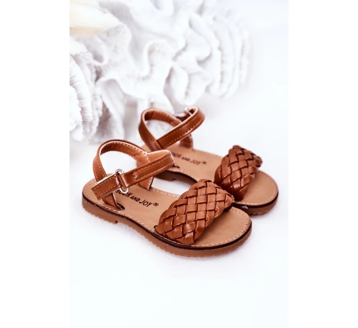 Dětské Pletené Sandály Camel model 21555337 - Boto Dětské Pletené Sandály Camel model 21555337 - Boto