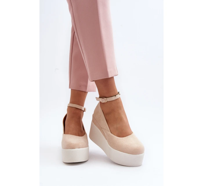 Dámské espadrilky na podrážce světle béžové model 21648498 - Boto