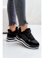 Dámské Zateplené Tenisky Na Platformě Big Star OO274A216 Černé Dámské Zateplené Tenisky Na Platformě Big Star OO274A216 Černé