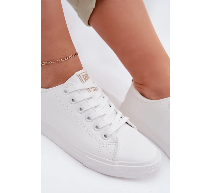Dámské tenisky z eko kůže Big Star model 22009843 Bílé - Big Star Shoes