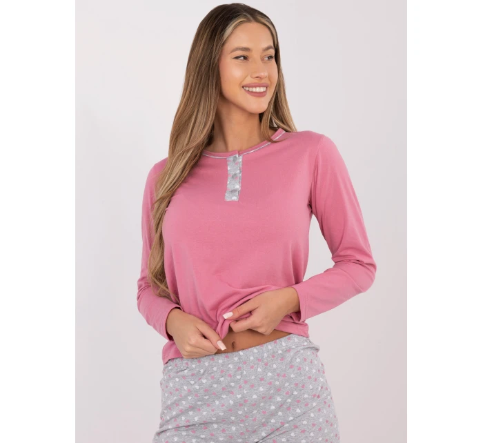 DU PI pyžamo FP 002.87 růžové DU PI pyžamo FP 002.87 růžové