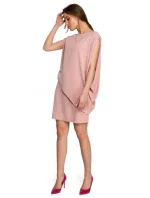 šaty pudrové model 18003482 - STYLOVE šaty pudrové model 18003482 - STYLOVE