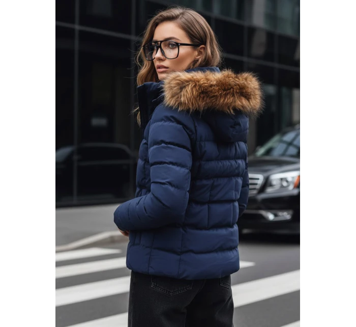 Dámská prošívaná zimní bunda navy blue Dstreet model 21971783 - FashionStreet