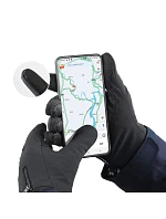 Protiskluzové zimní sportovní rukavice na telefon (velikost XL) - černé