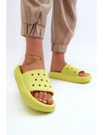 Dámské pěnové klínky na tlusté podrážce limetka Beula Dámské pěnové klínky na tlusté podrážce limetka Beula
