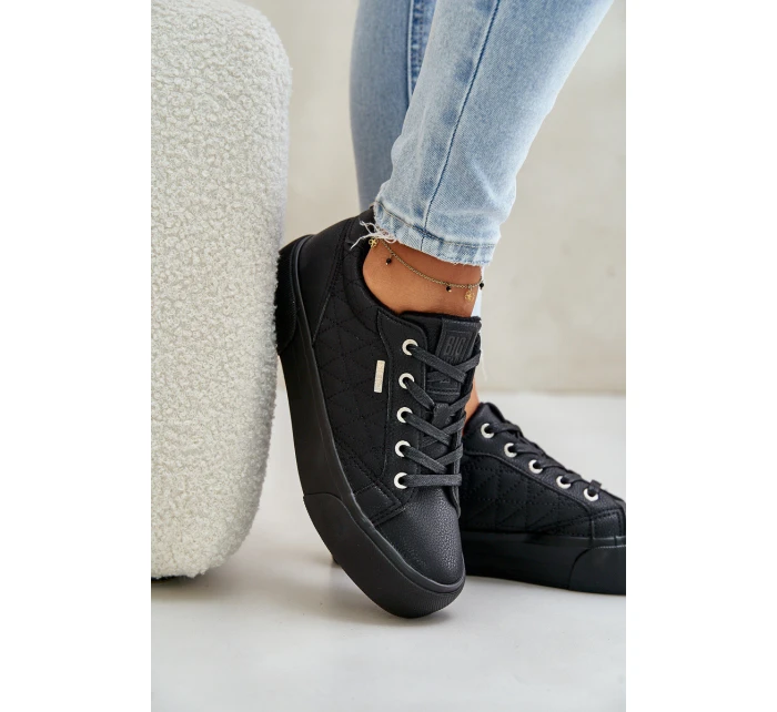 Dámské tenisky na platformě zateplené Big Star OO274A465 Černé Dámské tenisky na platformě zateplené Big Star OO274A465 Černé