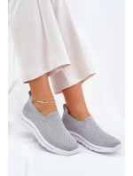 Dámské Textilní Tenisky Šedé model 21689117 - EVENTO