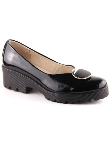 Dámské lakované polobotky se zdobením model 21904556 - FILIPPO Dámské lakované polobotky se zdobením model 21904556 - FILIPPO