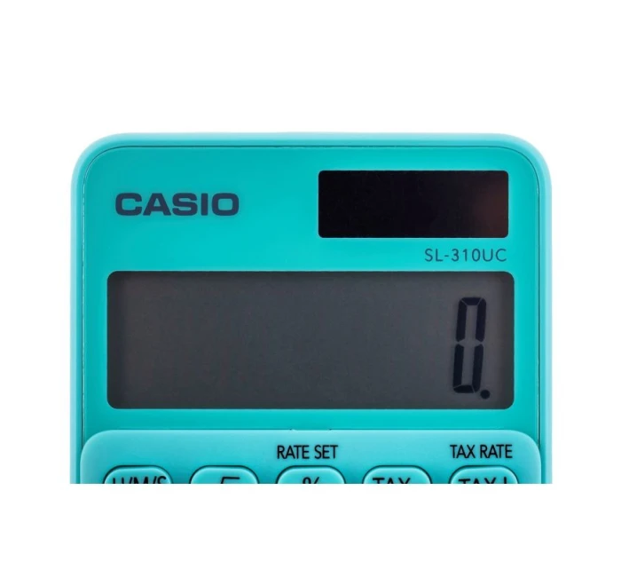 CASIO Kapesní kalkulačka SL-310UC-GN BOX, 10místná, 70x118mm, kartonová krabice, zelená barva