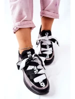 Sportovní Tenisky Černé A Stříbrné Dexla Sportovní Tenisky Černé A Stříbrné Dexla