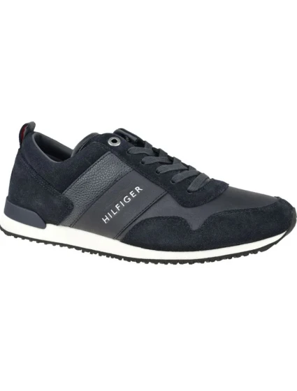 Pánská sportovní obuv  M Tmavě modrá s bílou  model 21399697 - Tommy Hilfiger