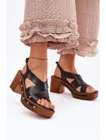 Sandály na podpatku  model 214744 Step in style