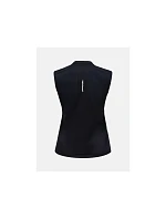 Dámské tričko PEAK PERFORMANCE W Mountainbreath Sleveless Polo, černá barva Dámské tričko PEAK PERFORMANCE W Mountainbreath Sleveless Polo, černá barva