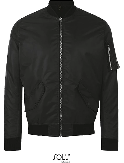 SOL'S Rebel Stylová bunda "Bomber" 25.1616 black SOL'S Rebel Stylová bunda "Bomber" 25.1616 black