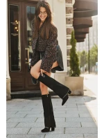 Dámské Kozačky S  Na Podpatku Černé model 21670811 - Boto