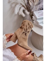 Semišové Botky Na Podpatku Béžové Lewski model 21672760 - Boto Semišové Botky Na Podpatku Béžové Lewski model 21672760 - Boto