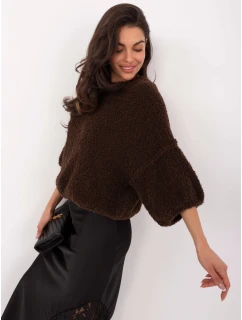 Sweter IT SW model 21734284 ciemny brązowy - FPrice