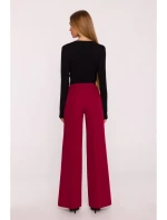 M875 Široké kalhoty - bordó