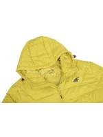 Pánská bunda H4Z22KUMP006 45S Žlutá hořčicová - 4F Pánská bunda H4Z22KUMP006 45S Žlutá hořčicová - 4F