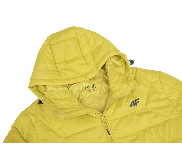 Pánská bunda H4Z22KUMP006 45S Žlutá hořčicová - 4F Pánská bunda H4Z22KUMP006 45S Žlutá hořčicová - 4F